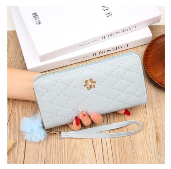 pcs women’s long wallet new simple fashion single zipper large capacity clutch bag ladies - Image 5