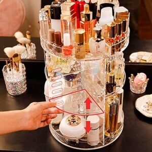 360° Rotating Makeup Organizer – 3D Beauty Storage Box