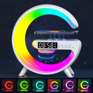Smart Table Lamp with Wireless Charger, App Control,Sunrise WakeUp Light, RGB Lamp,