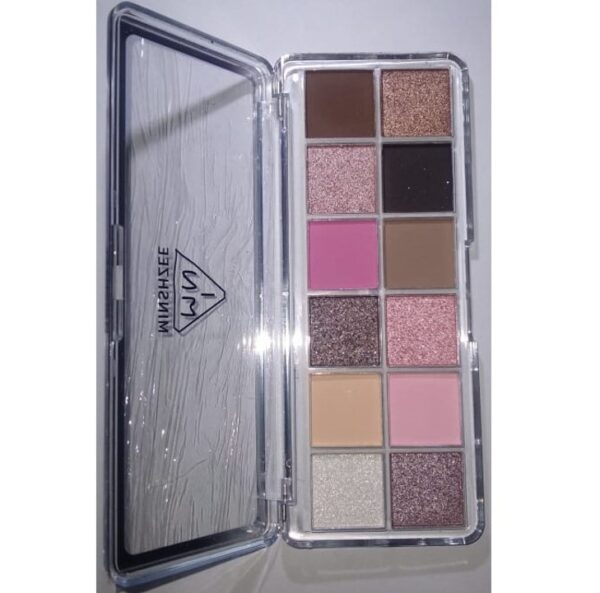 12 Colors Eyeshadow Palette Natural Long-lasting Waterproof Makeup Cosmetic - Image 5