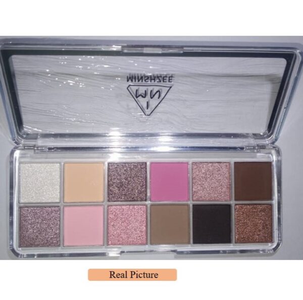 12 Colors Eyeshadow Palette Natural Long-lasting Waterproof Makeup Cosmetic - Image 2