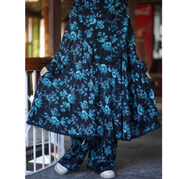 Elegant Palazzo long Khimar Set নেকাপ বোরকা: নারীদের পর্দাশীলতা ও আরামের সেরা মিশ্রণ!🧕 (borka) - Image 4