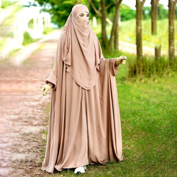 Floor Touch Long Abaya-ফ্লোর টাচ লং borka - Image 3