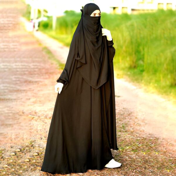 Floor Touch Long Abaya-ফ্লোর টাচ লং borka - Image 5