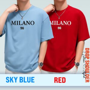 🧥 Combo Men's Stylish Drop Shoulder – Milano T-Shirt