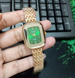 green color girls watch