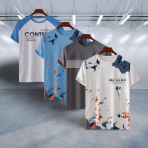 🏆 Stylish & Comfortable Sports T-Shirt – 4pcs Combo | Summer Collection 🏆