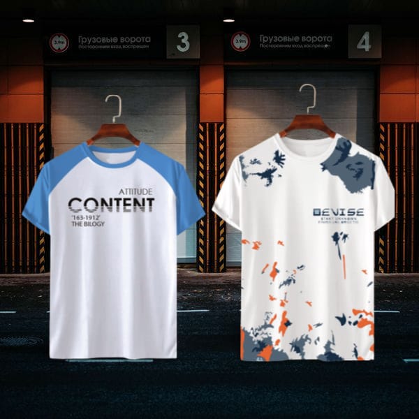 Combo Men’s Stylish Drop Shoulder – Jersey T-Shirt - Image 4