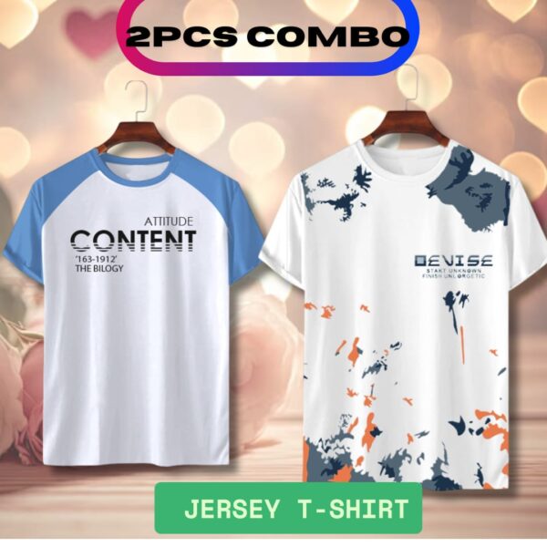 👕 2 পিস কম্বো – হাফ স্লিভ মেশ টি-শার্ট | স্টাইল ও আরামের সেরা মিশ্রণ - Image 4