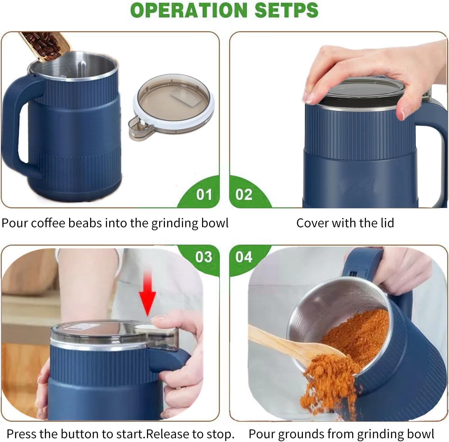 ⚙️ Smart Multifunctional Electric Grinder (300W)গ্রাইন্ড - Image 4