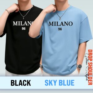 Combo Pack – Men's Stylish Drop Shoulder Milano T-Shirt