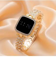 ✨ Elegant Luxury Full Diamond Touch Wrist Watch couple watch