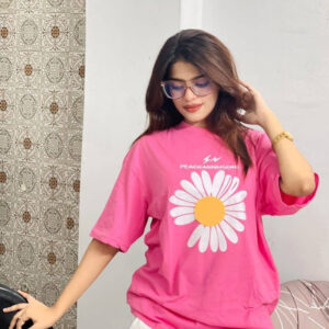 T-shirts for girls (মেয়েদের টি-শার্ট ) মেয়েদের গেঞ্জি pink color গোলাপি রঙের
