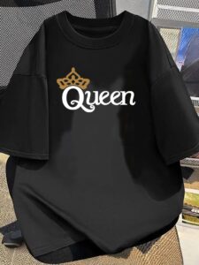 T-shirts for girls (মেয়েদের টি-শার্ট ) মেয়েদের গেঞ্জি black