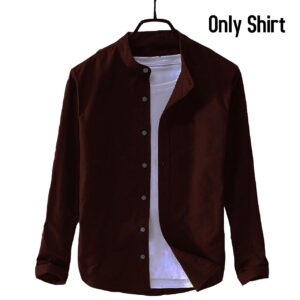Men's Solid Colour Ban color Shirt